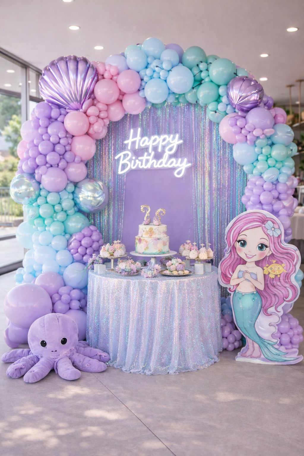 Montaje principal de fiesta